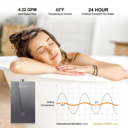 Praxore 4.22 GPM Indoor Tankless Hot Water Heater